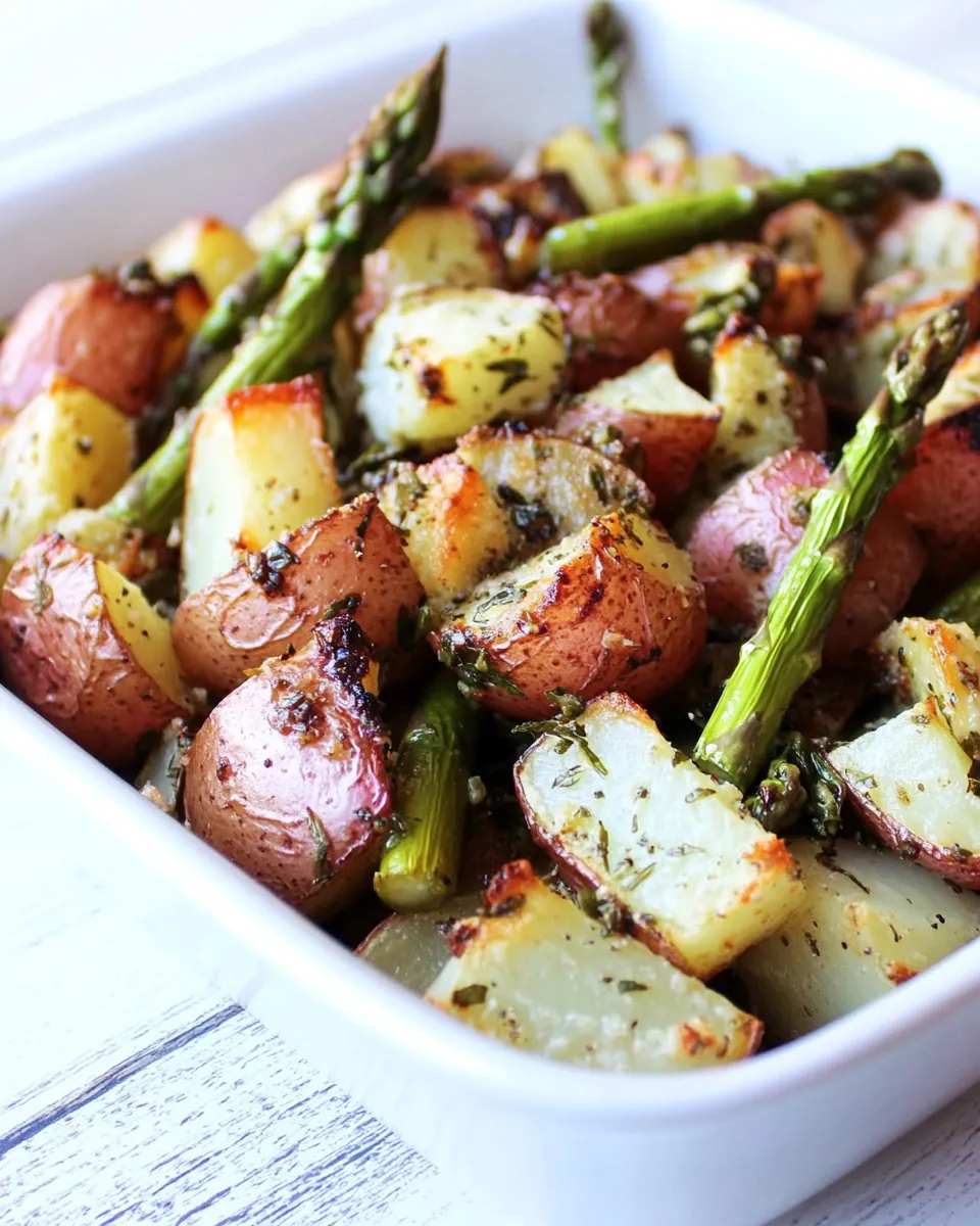 Roasted Potatoes and Asparagus
