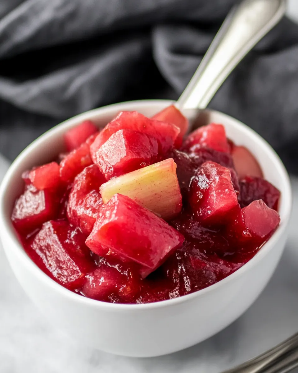 Roasted Rhubarb Compote
