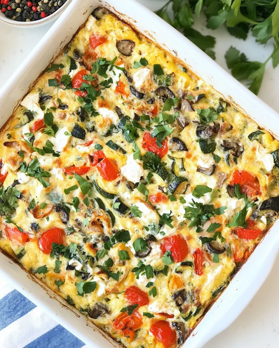 Roasted Veggie Breakfast Casserole