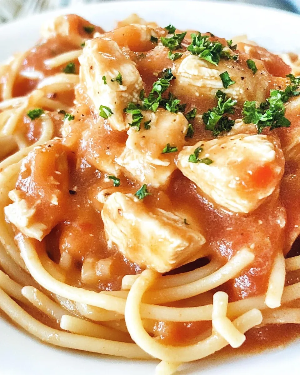 Rotel Chicken Spaghetti