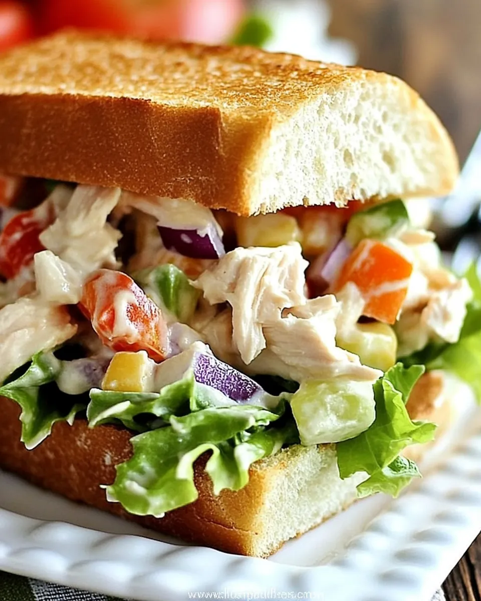 Rotisserie Chicken Salad Sandwich
