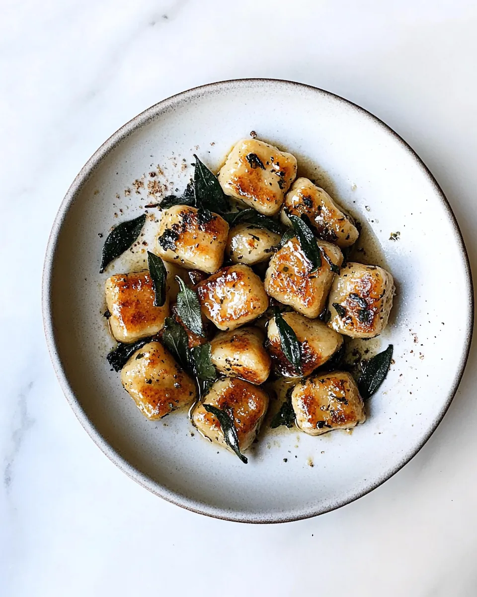 Rustic Gnocchi with Sage Brown Butter Sauce