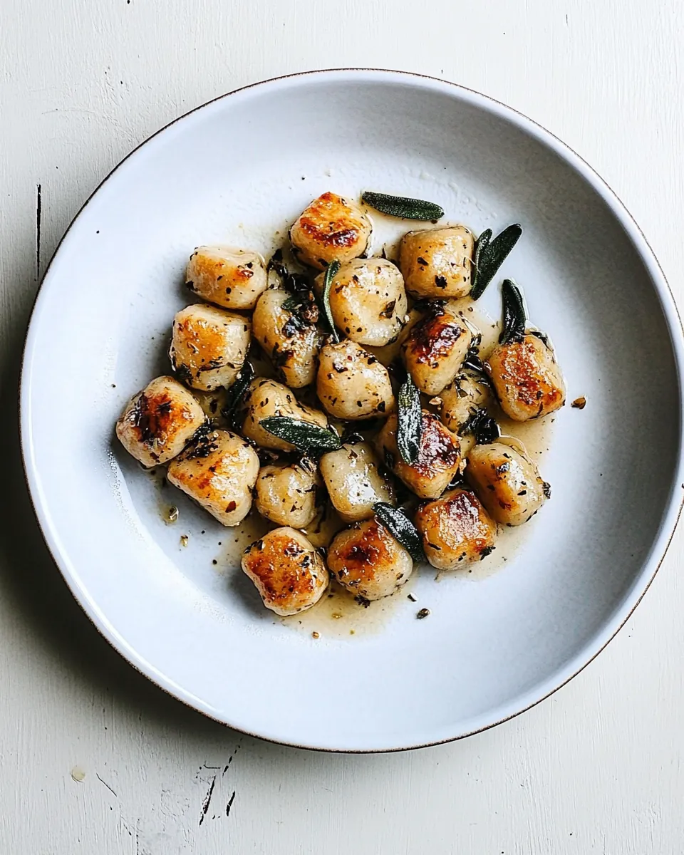 Rustic Gnocchi with Sage Brown Butter Sauce