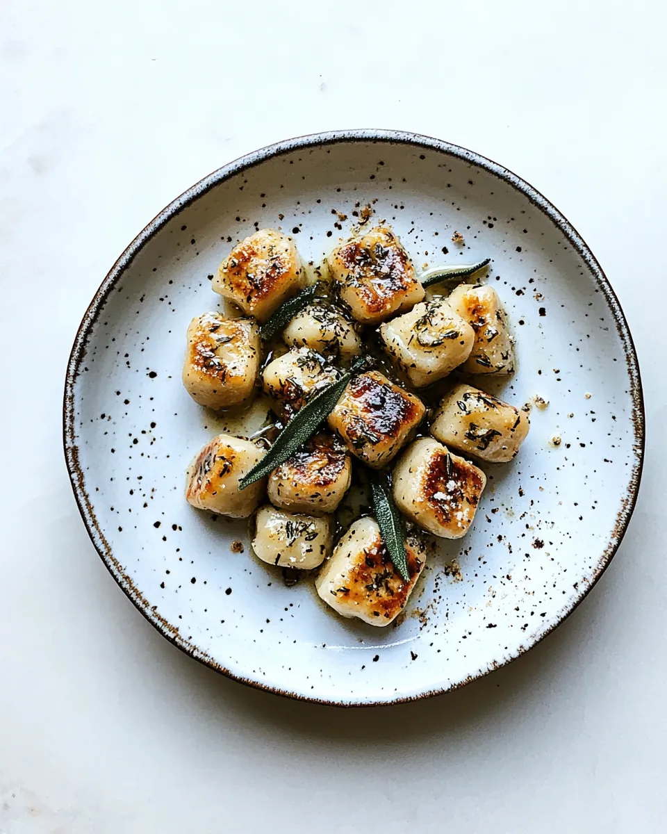Rustic Gnocchi with Sage Brown Butter Sauce