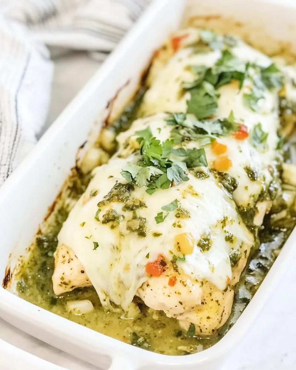 Salsa Verde Chicken Bake