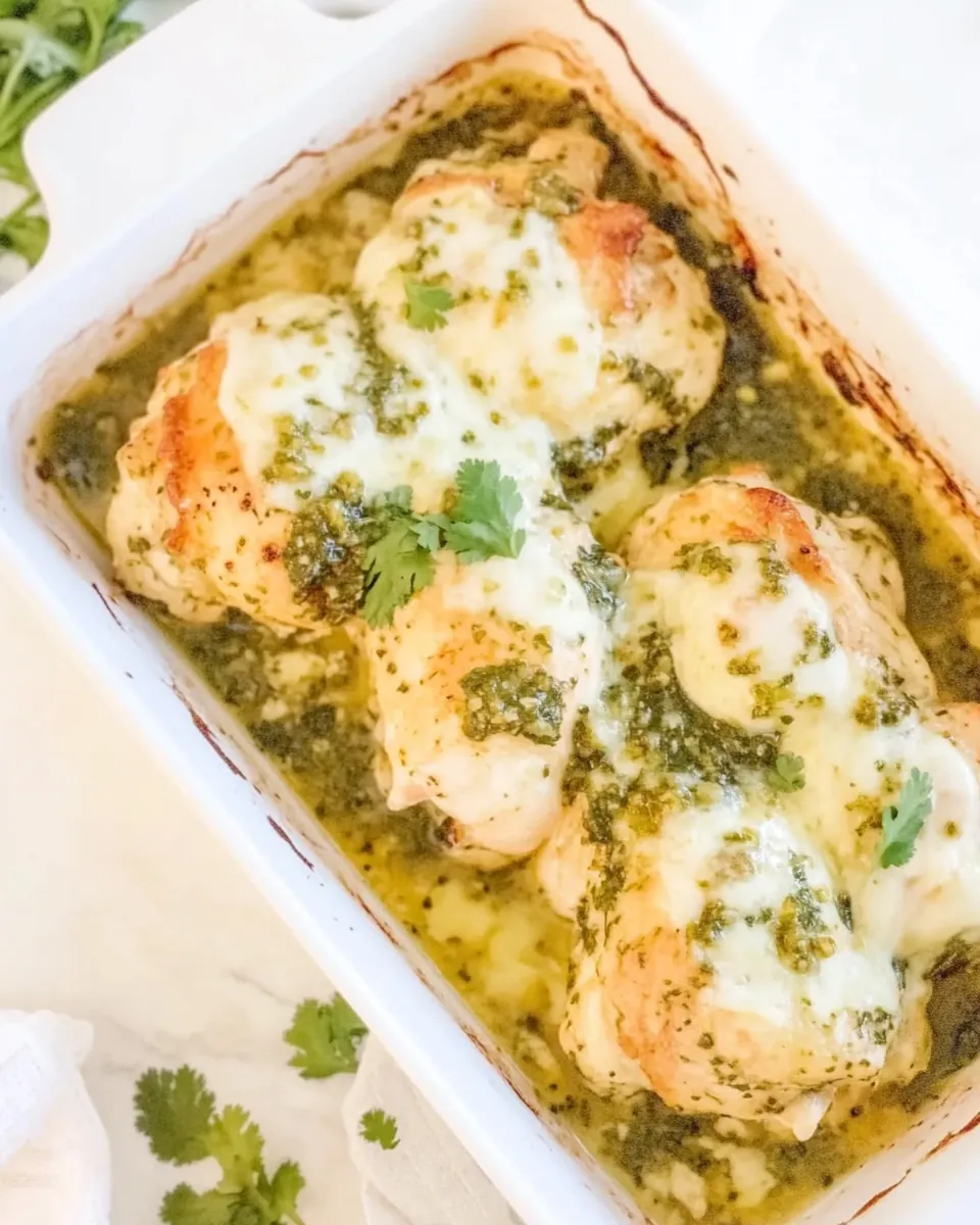 Salsa Verde Chicken Bake