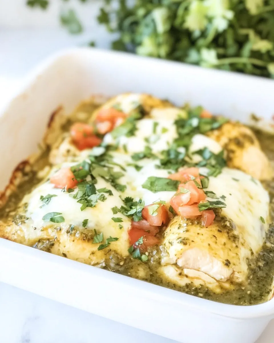 Salsa Verde Chicken Bake