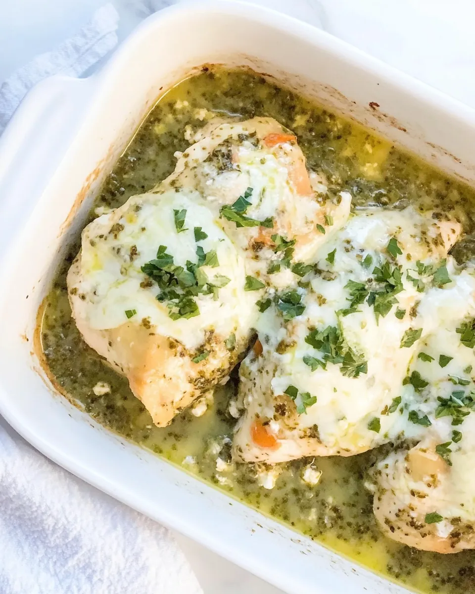 Salsa Verde Chicken Bake