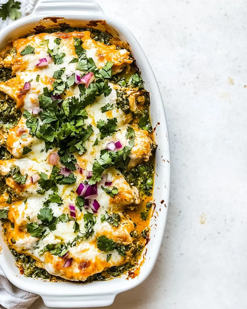 Salsa Verde Chicken Casserole
