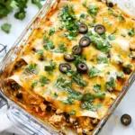 Salsa Verde Chicken Enchilada Casserole