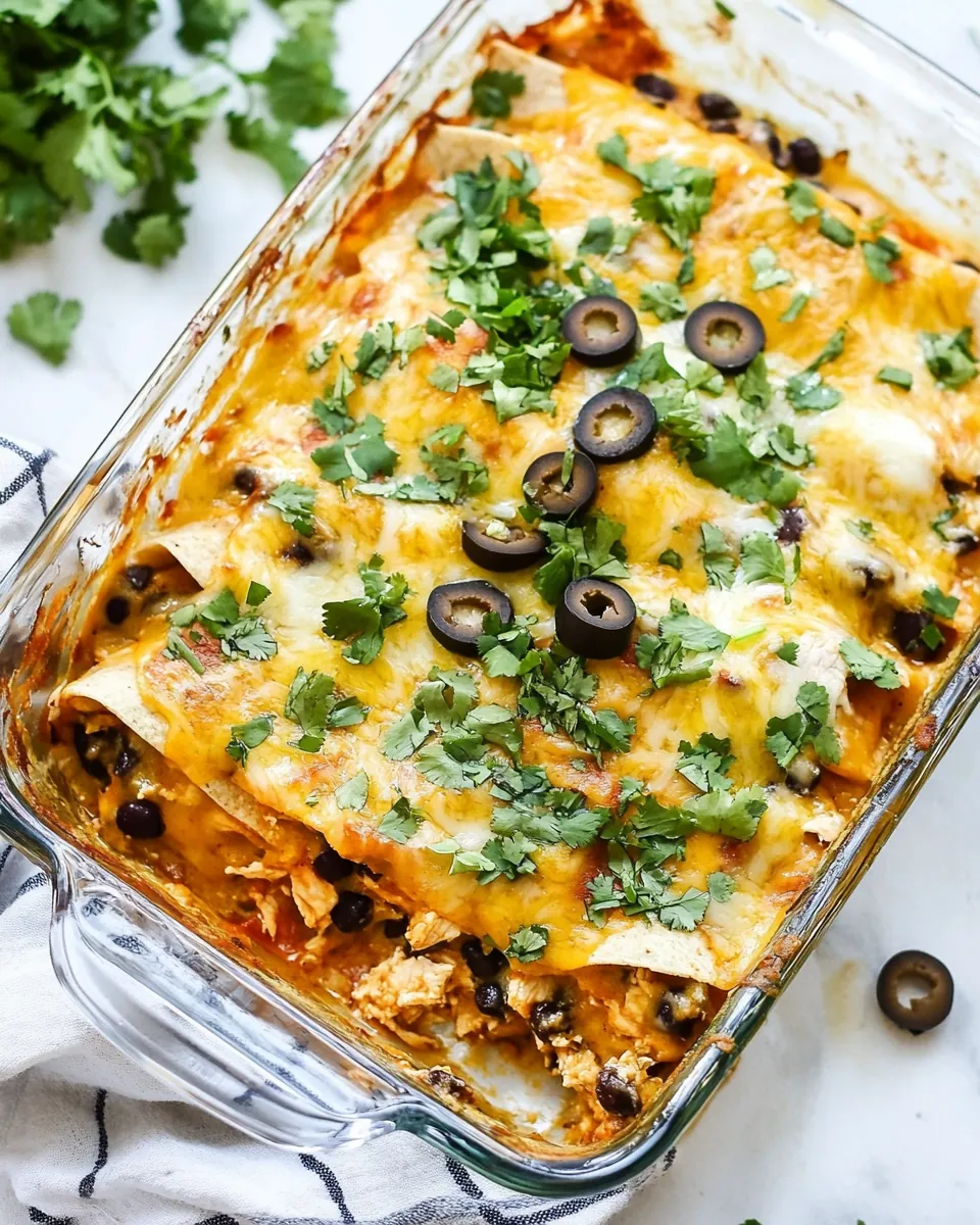 Salsa Verde Chicken Enchilada Casserole