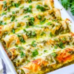 Salsa Verde Chicken Enchiladas