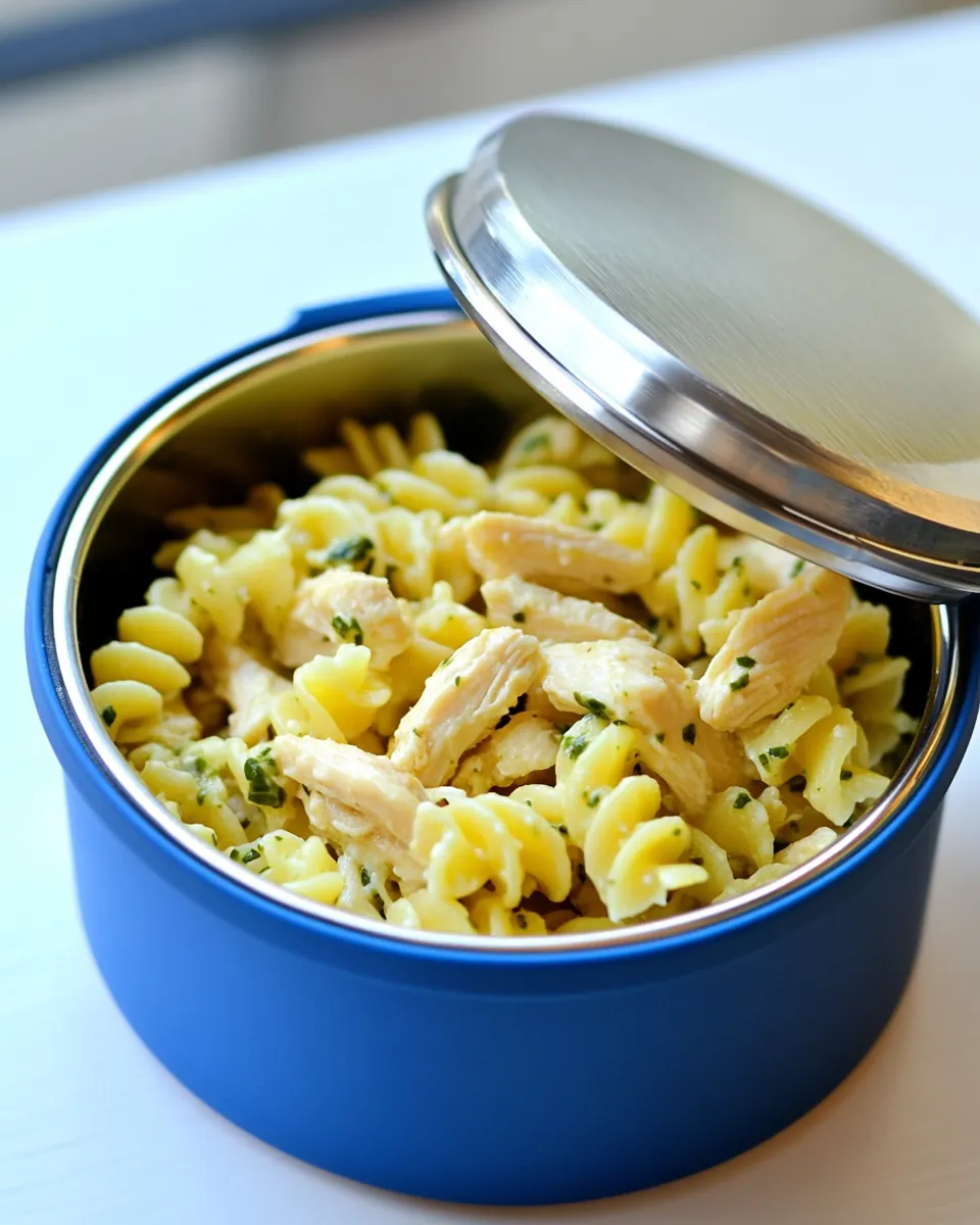 Salsa Verde Chicken Pasta