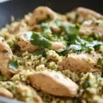 Salsa Verde Chicken Rice Skillet