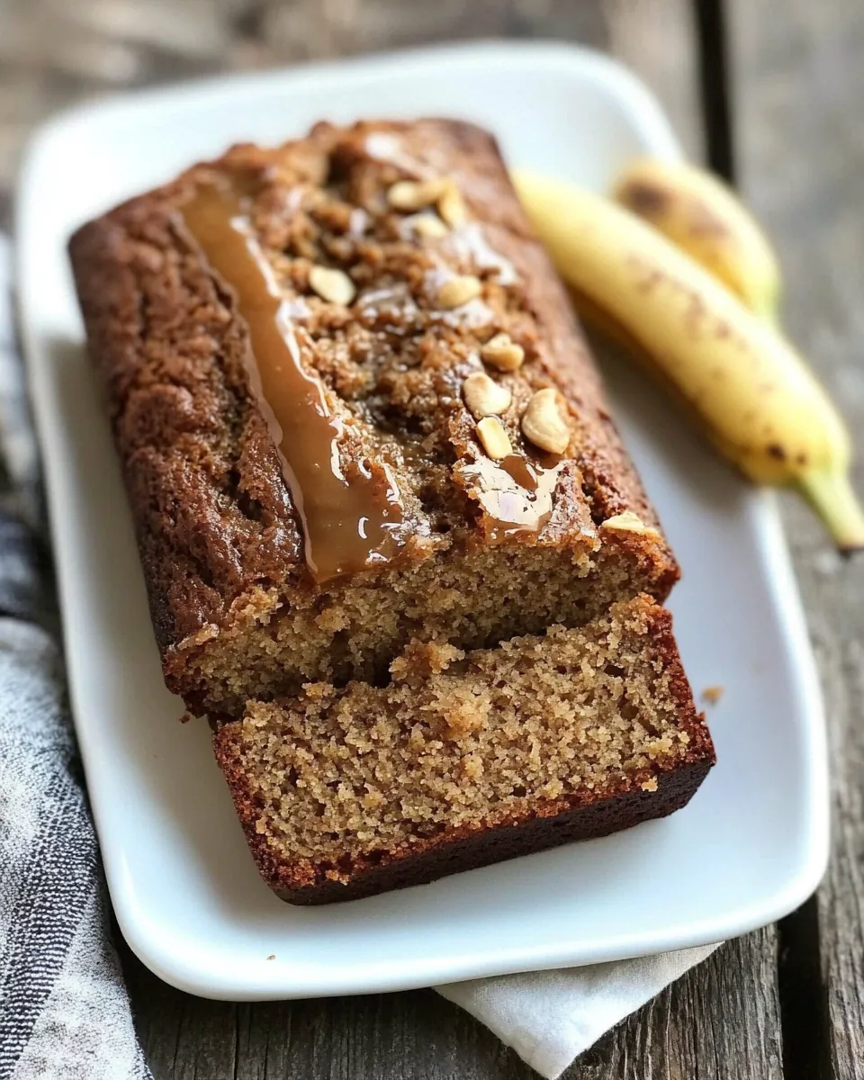 Salted Caramel Cashew Banana Bread