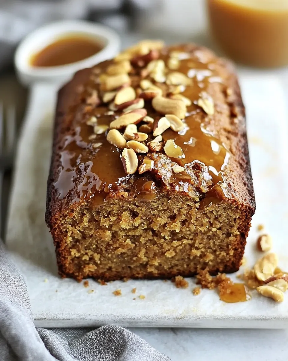 Salted Caramel Cashew Banana Bread