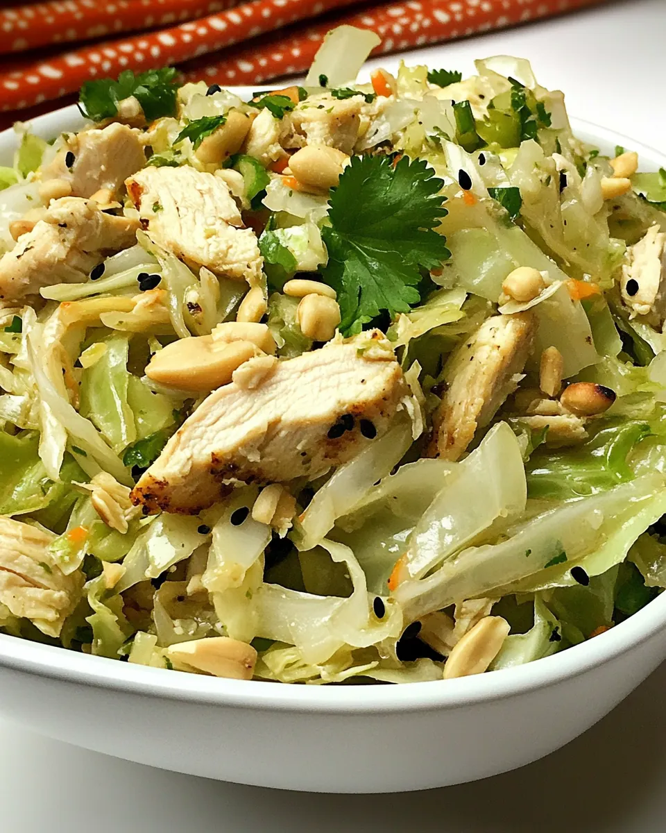 Asian Chicken Cabbage Salad