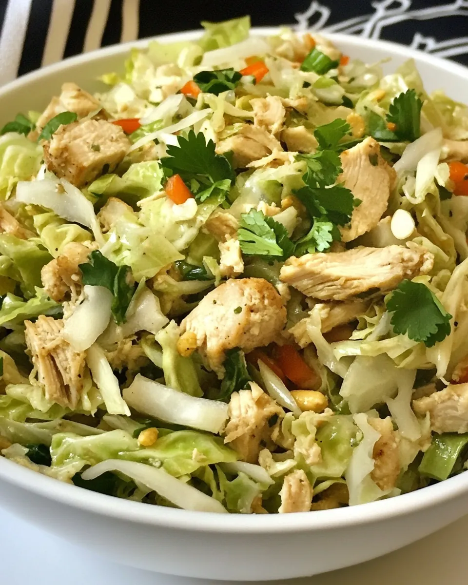Asian Chicken Cabbage Salad
