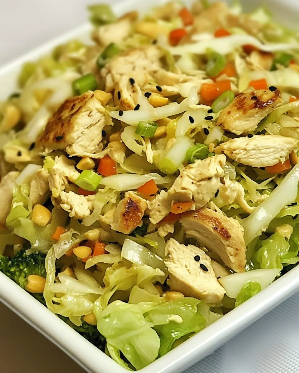 Asian Chicken Cabbage Salad