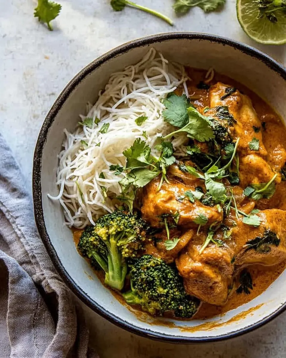 Coconut Braised Chicken with Rice Noodles