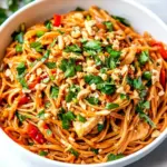 Saucy Peanut Noodles with Chicken