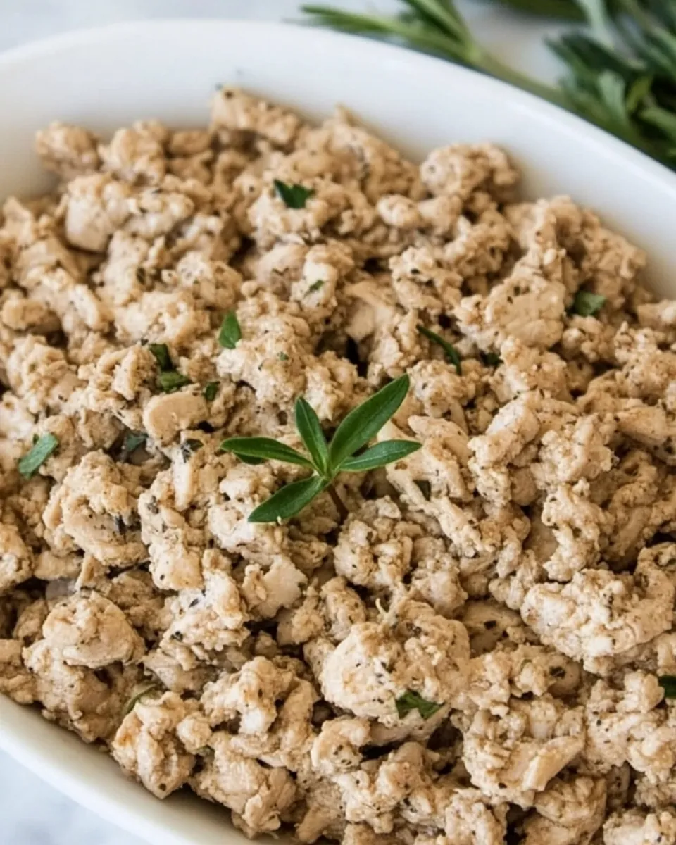 Seasoned Ground Chicken