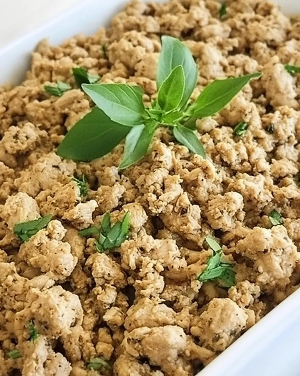 Seasoned Ground Chicken