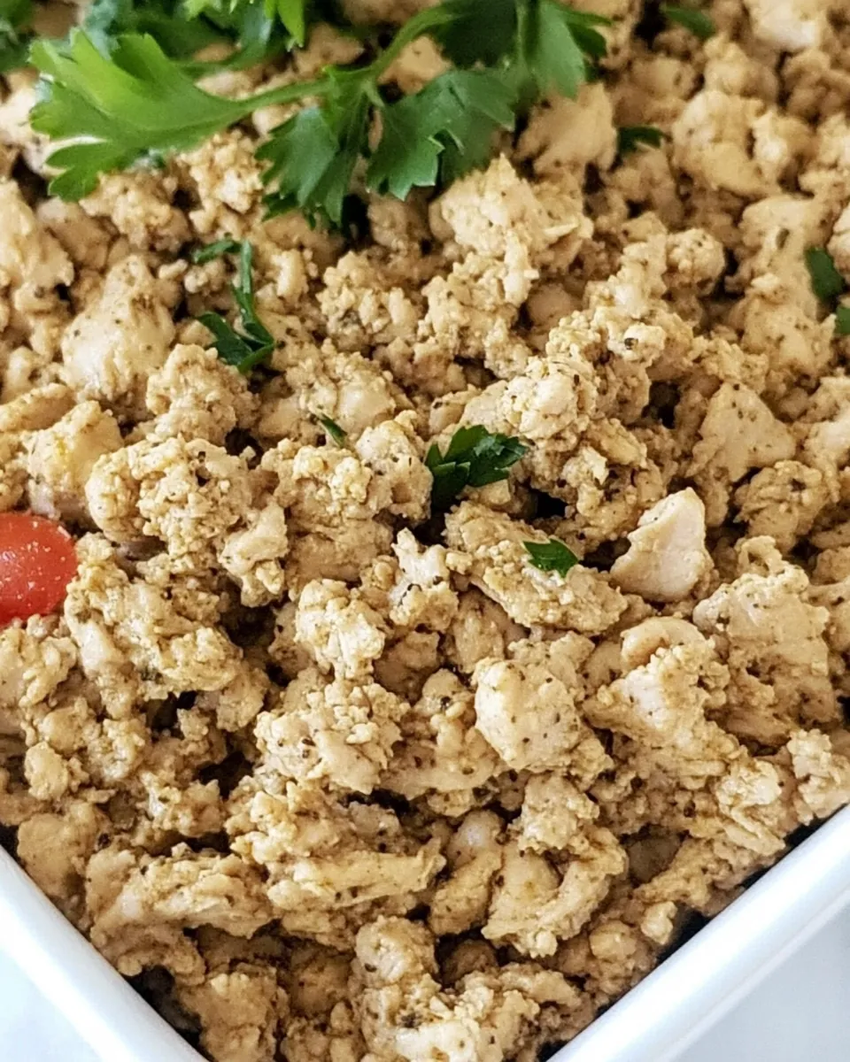 Seasoned Ground Chicken