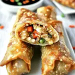Sesame Chicken Egg Rolls