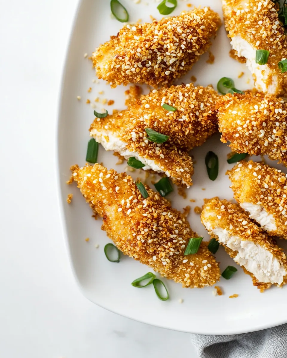 Sesame Encrusted Chicken Tenders