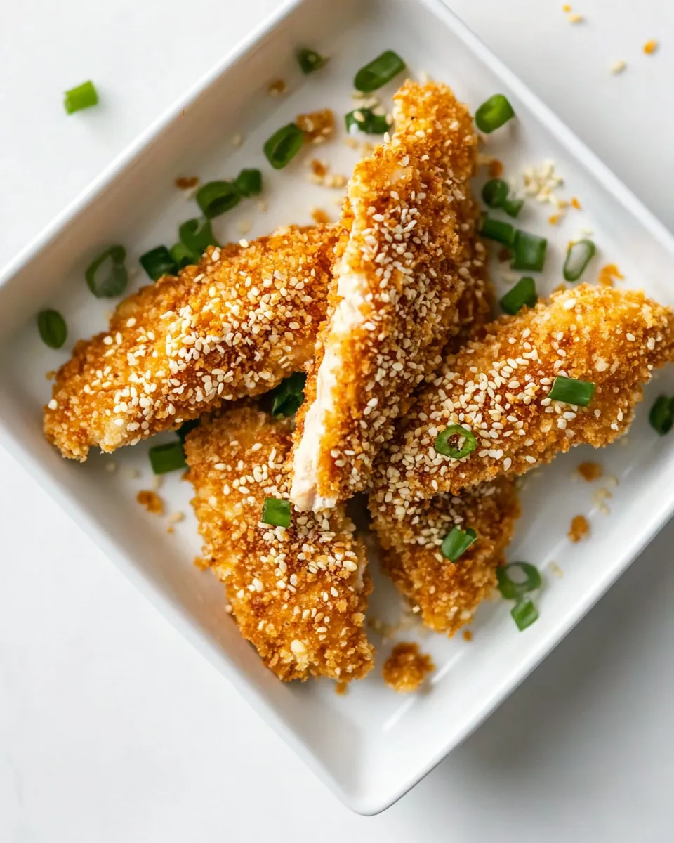 Sesame Encrusted Chicken Tenders