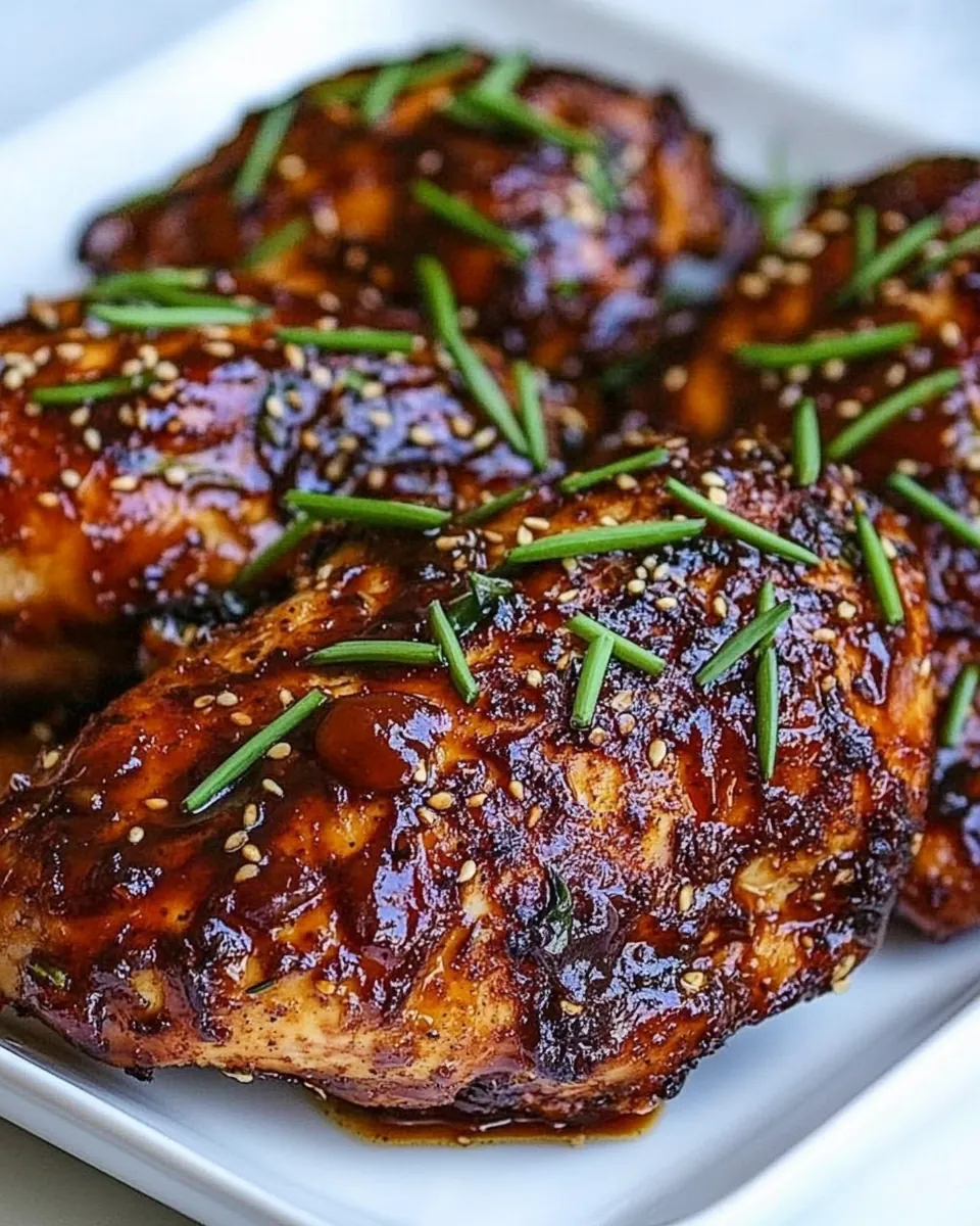Sesame Garlic Ginger Baked Chicken
