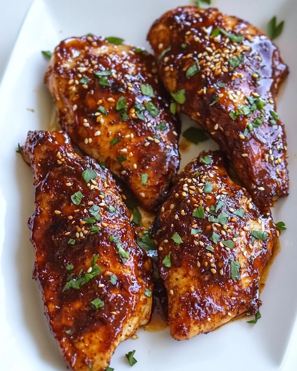 Sesame Garlic Ginger Baked Chicken