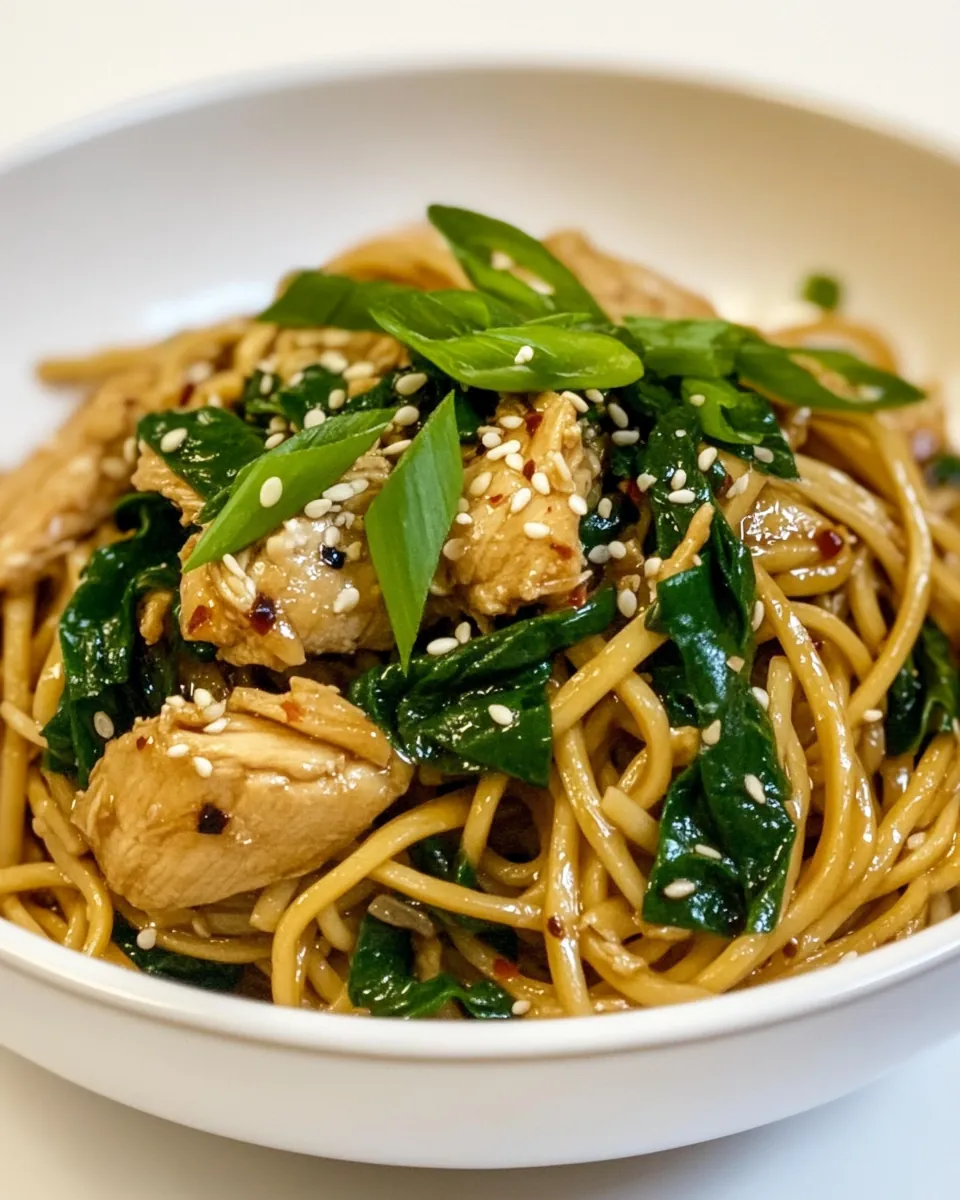 Sesame Noodles with Chicken