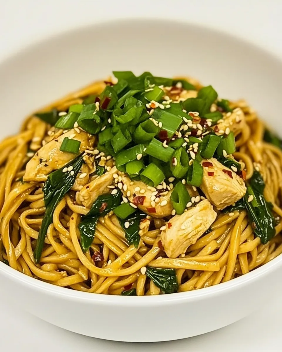 Sesame Noodles with Chicken