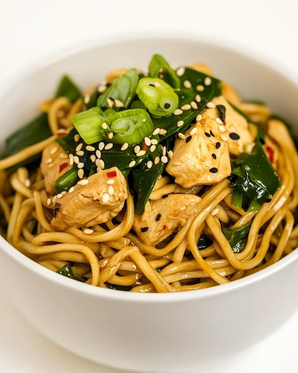 Sesame Noodles with Chicken