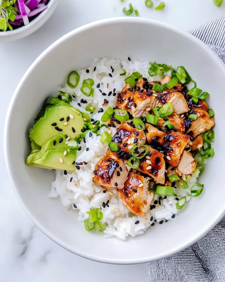 Sesame Soy Chicken with Coconut Rice