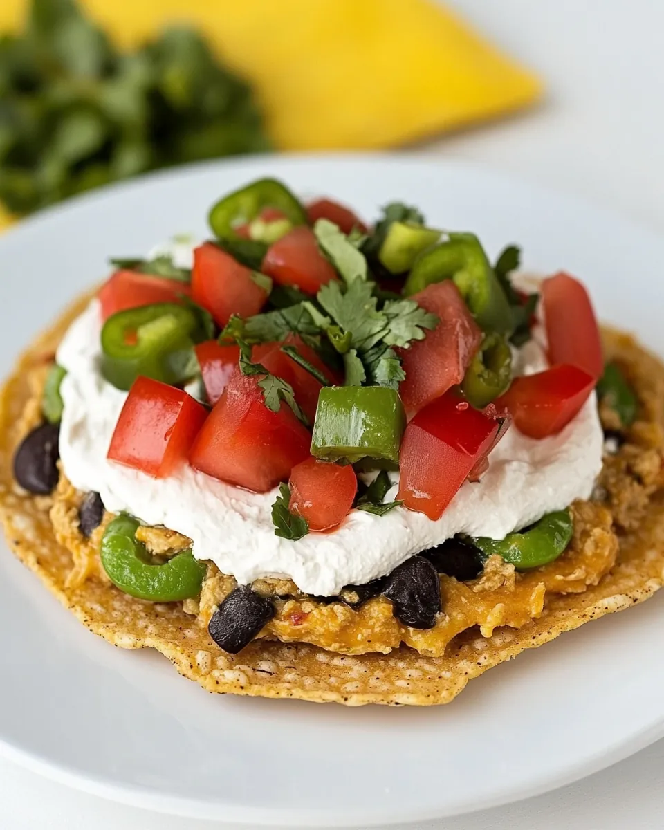 Seven Layer Dip Tostadas