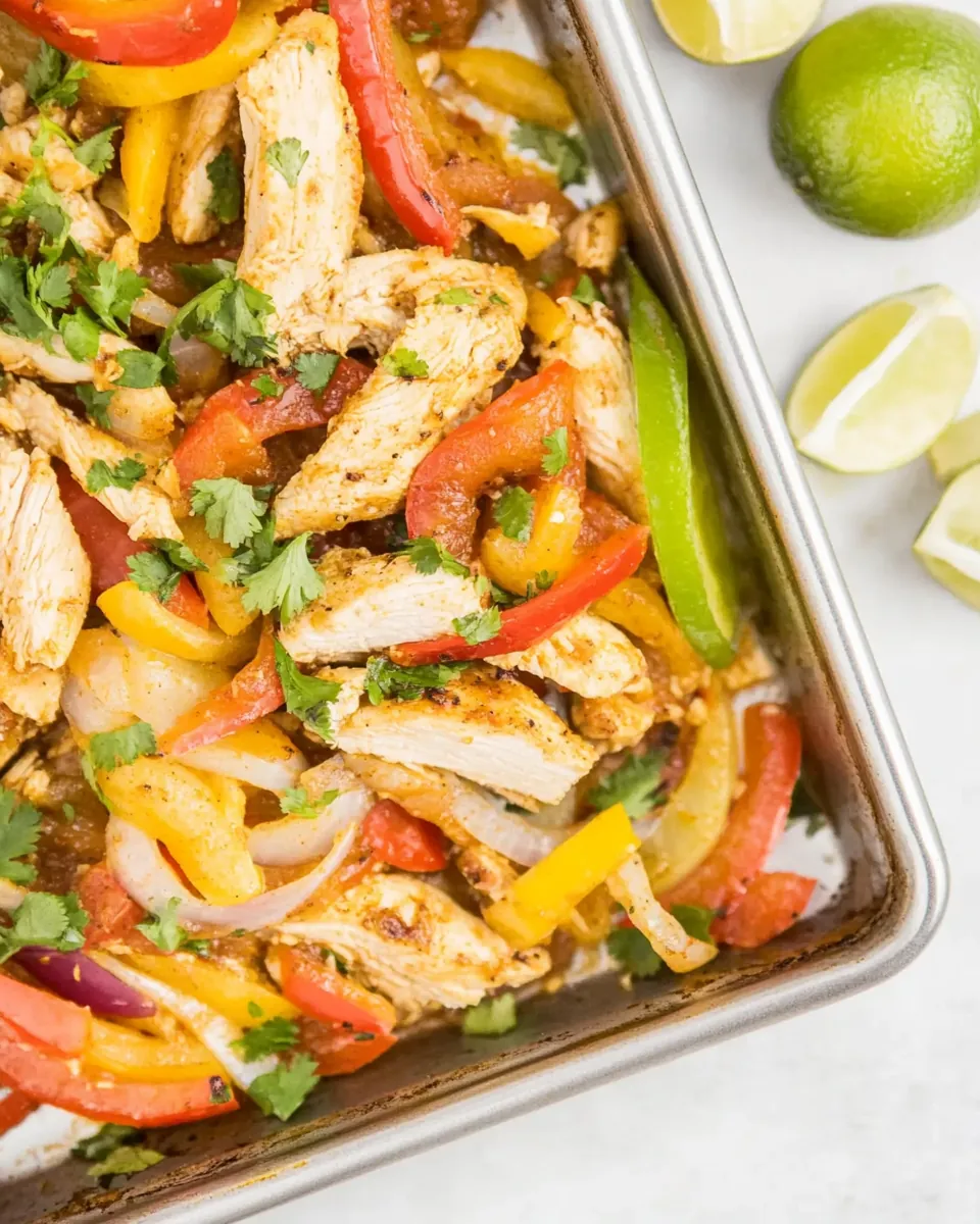 Sheet Pan Chicken Fajitas