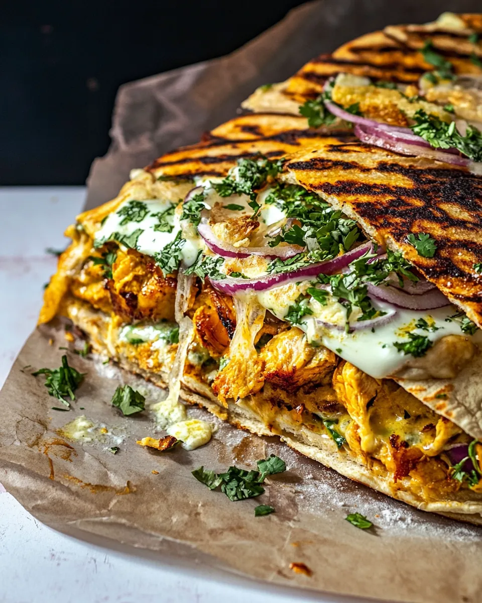 Sheet Pan Chicken Shawarma Havarti Sandwich
