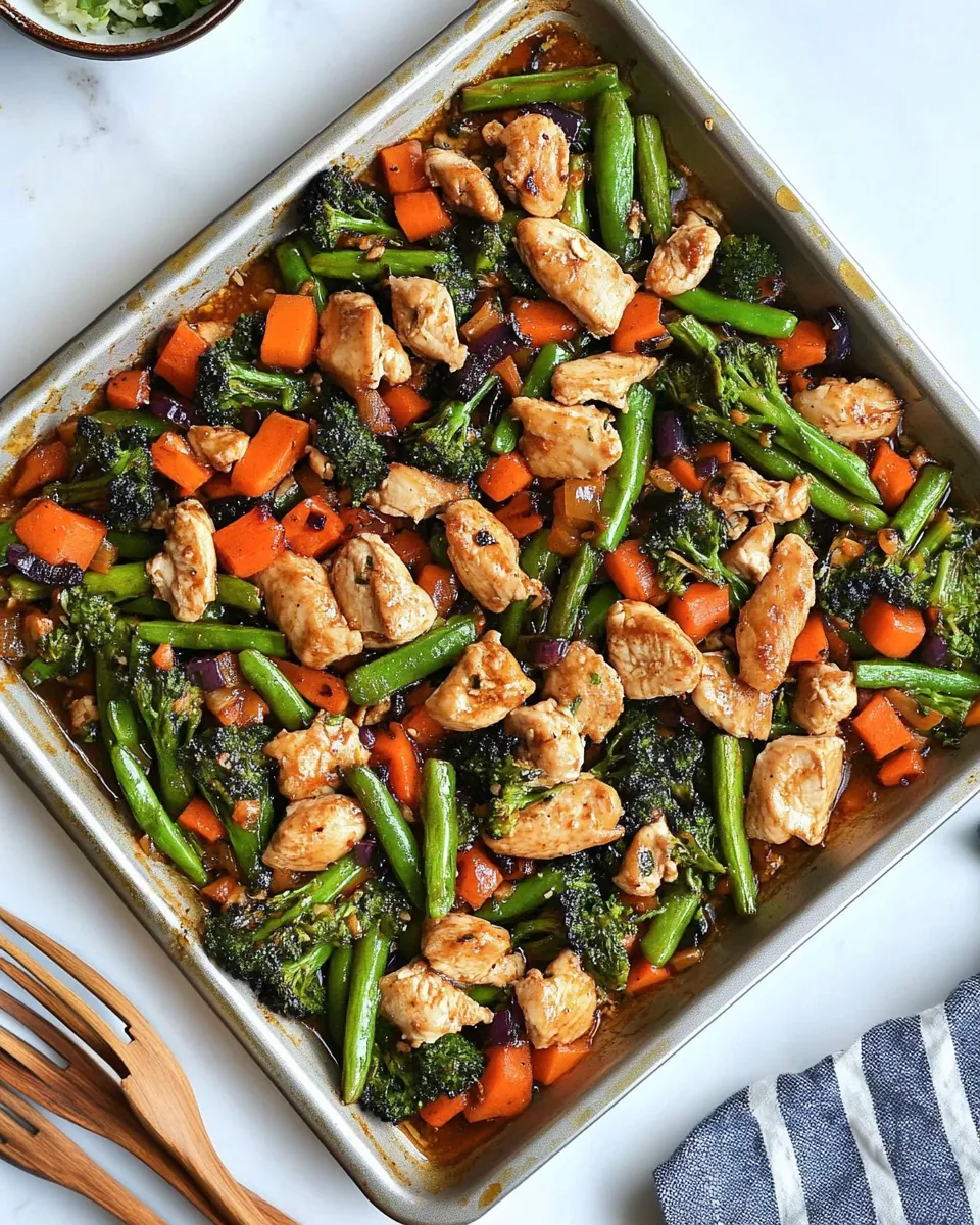 Sheet Pan Chicken Stir-Fry