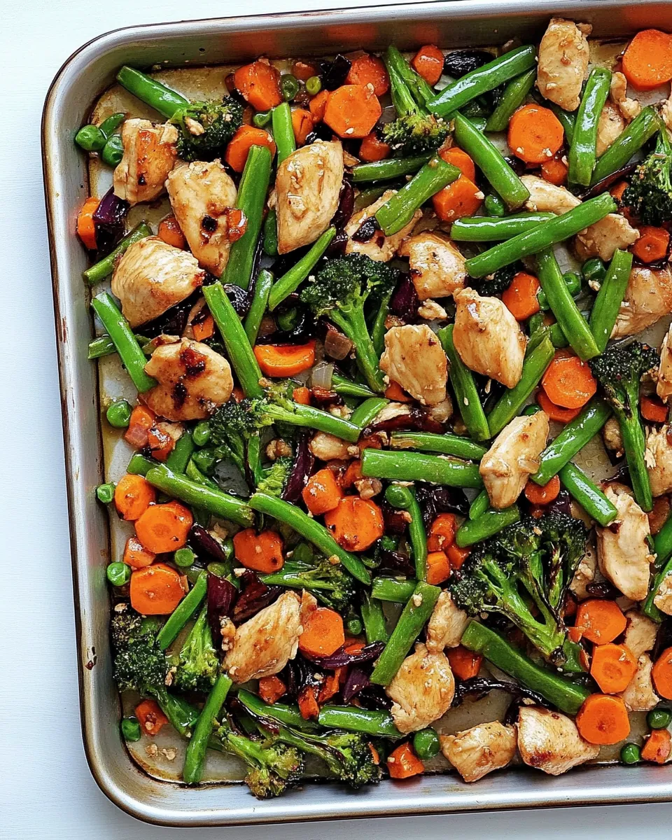 Sheet Pan Chicken Stir-Fry
