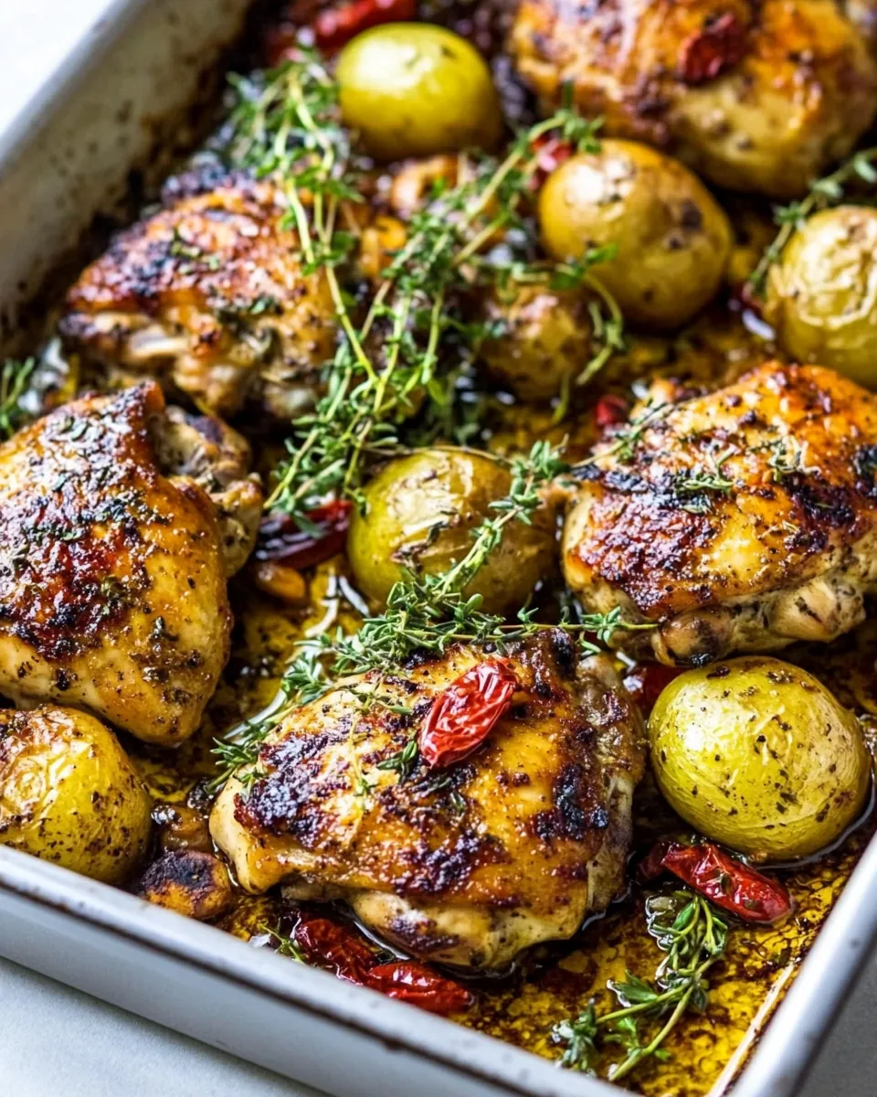 Sheet Pan Chicken Thighs
