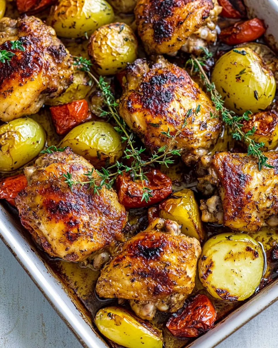 Sheet Pan Chicken Thighs
