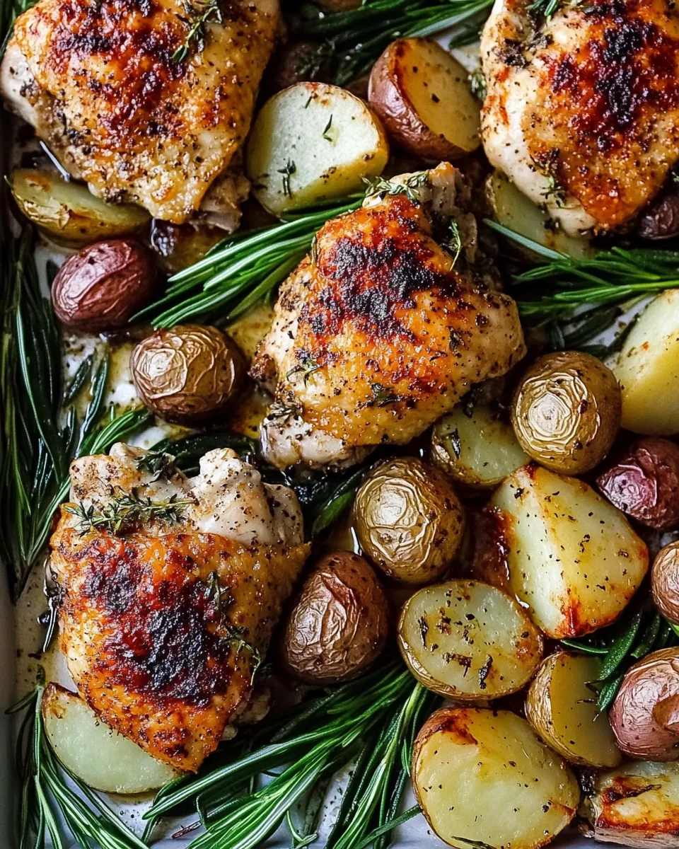 Sheet Pan Chicken and Potato Dinner