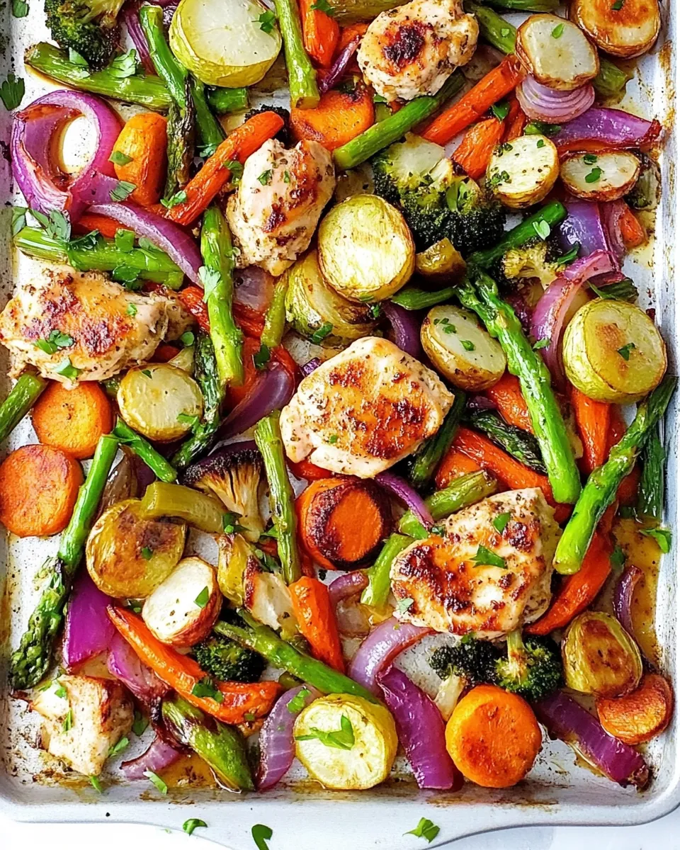 Sheet Pan Chicken and Veggie Dinner