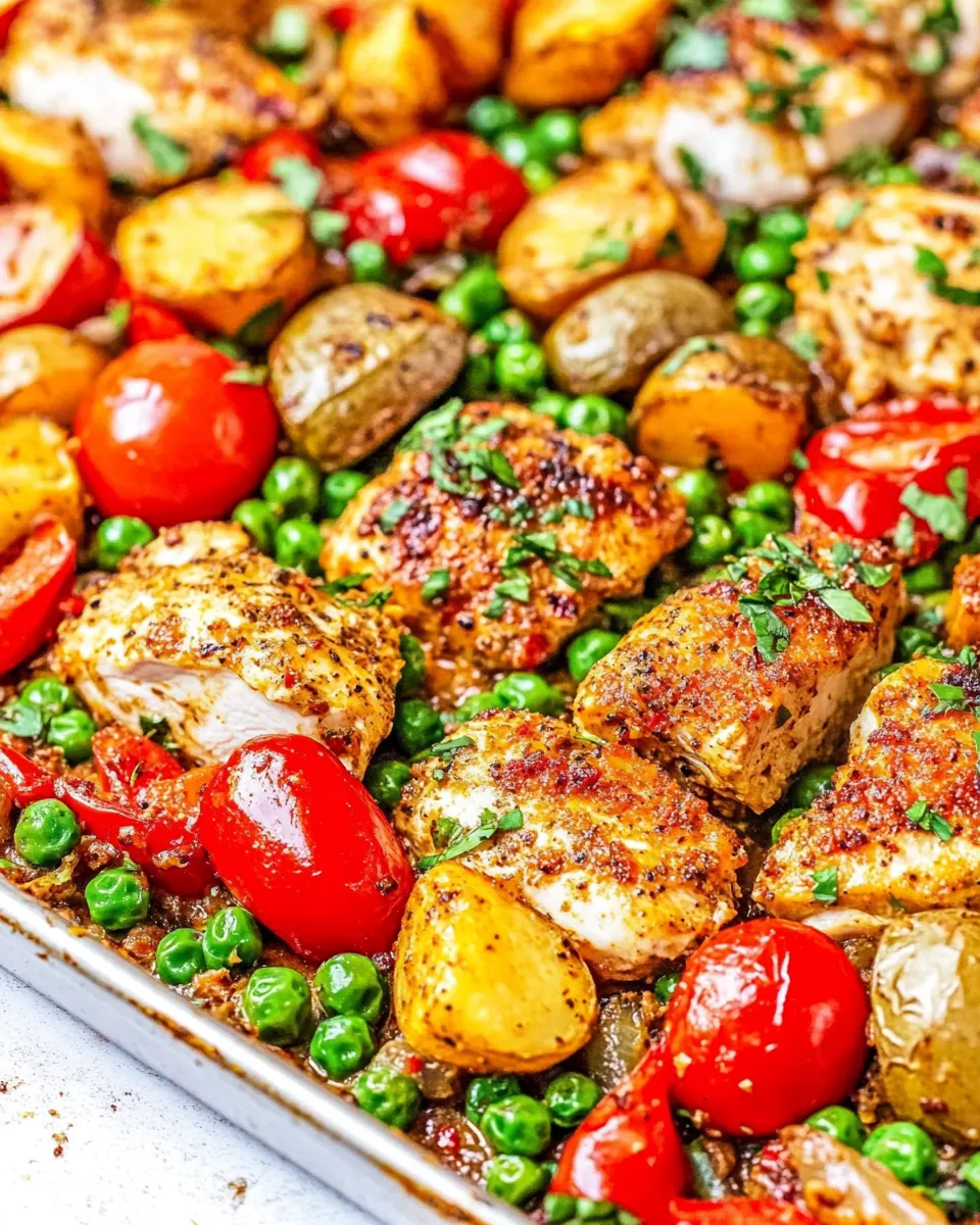 Sheet Pan Curry Chicken and Vegetables
