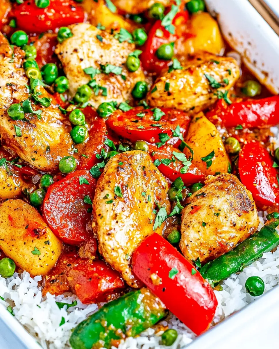 Sheet Pan Curry Chicken and Vegetables