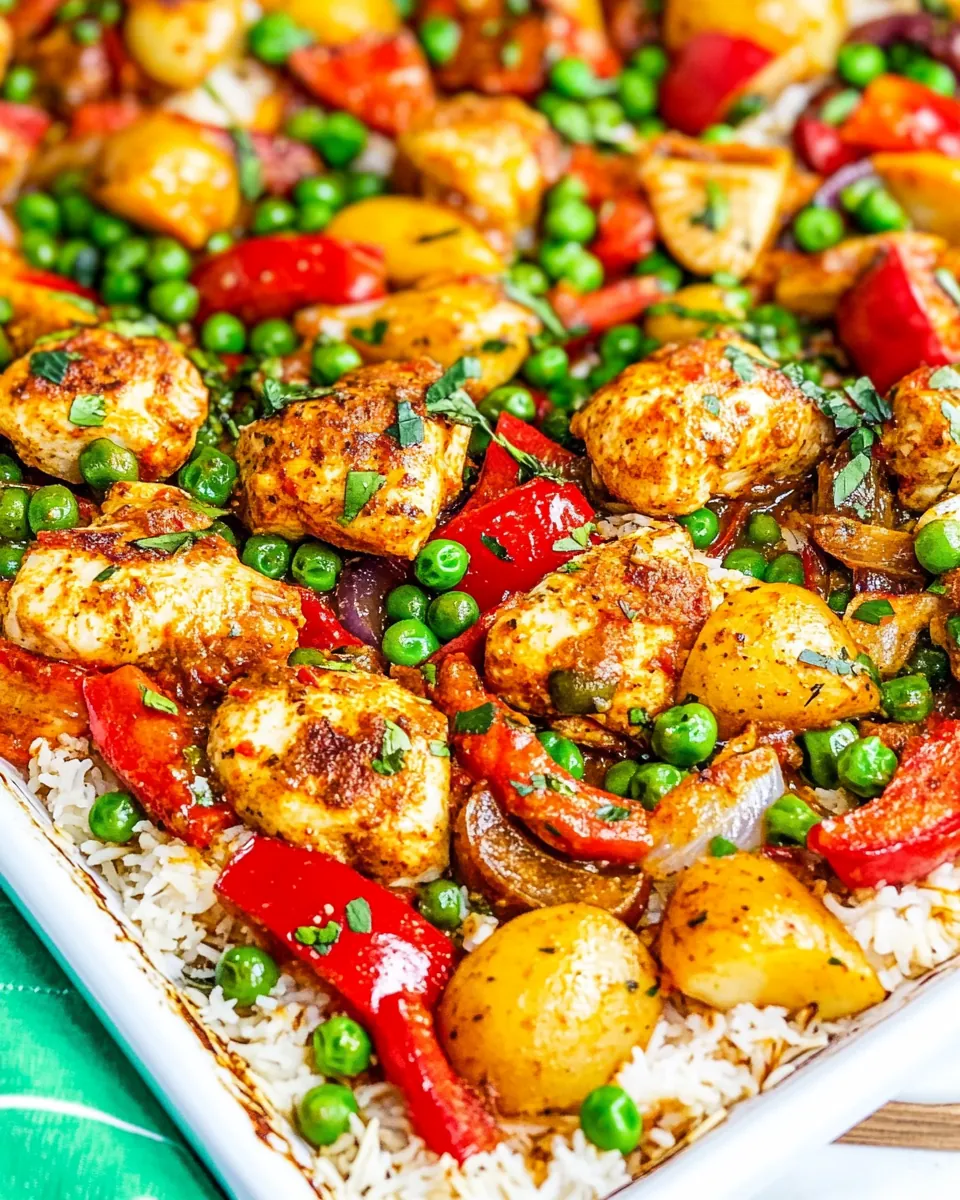 Sheet Pan Curry Chicken and Vegetables