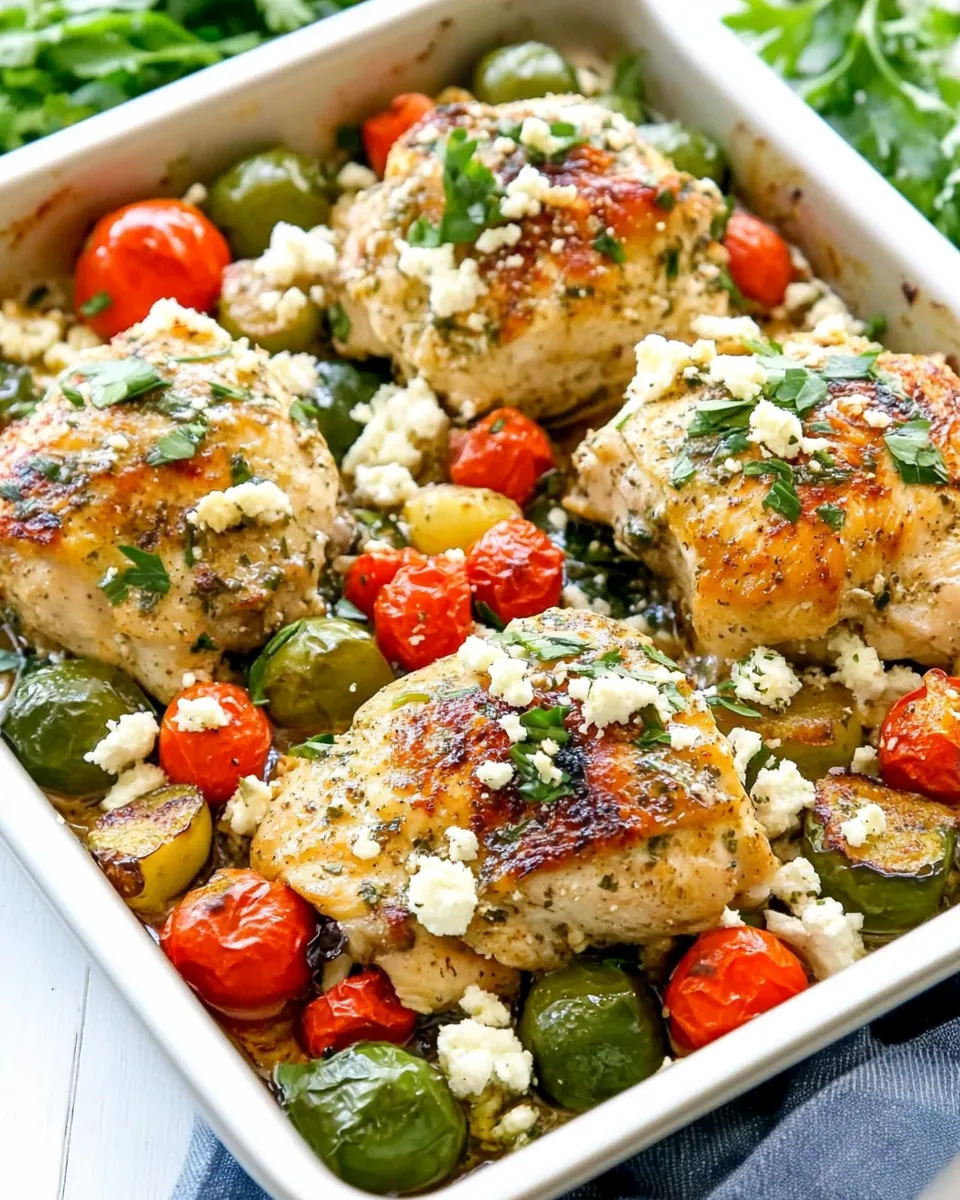 Sheet Pan Greek Chicken Meal